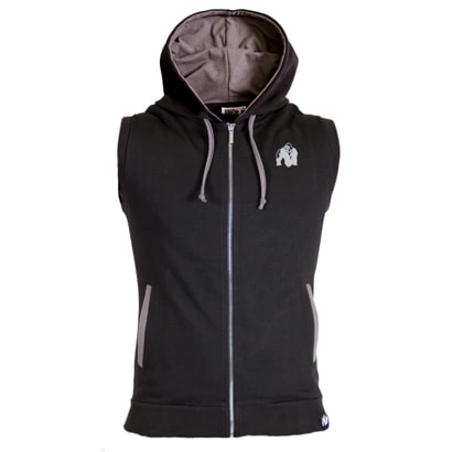 Gorilla Wear Springfield S/l Zipped Hoodie Black Xxxl