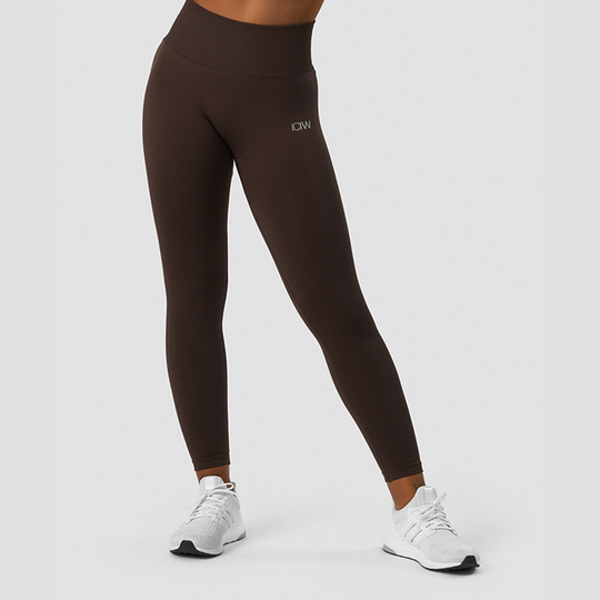 Define Seamless Scrunch Tights, Dark Brown