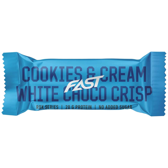 Fast Rox Protein Bar 55 G Cookies & Cream White Choco Crisp
