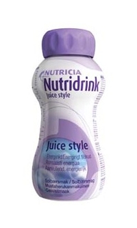 Nutridrink Juice Style 4 x 200 ml Mustaherukka