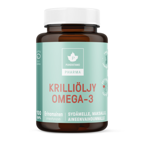 Puhdistamo Pharma Krilliöljy Omega-3 100 kapselia