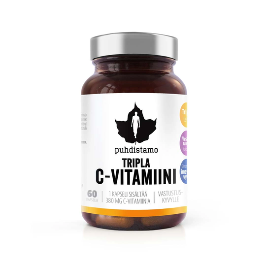 Puhdistamo Tripla C-vitamiini 60 Kaps