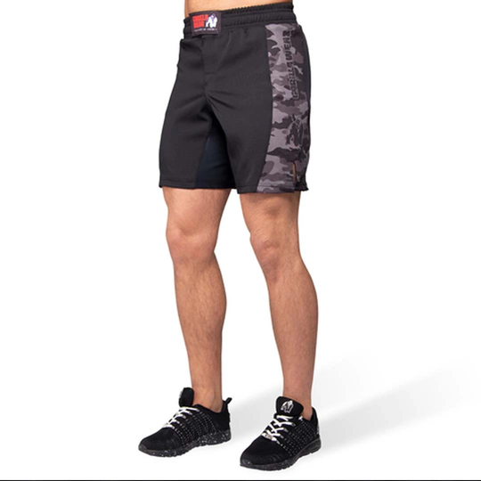 Gorilla Wear Kensington Mma Fightshorts Black & Grey Camo S