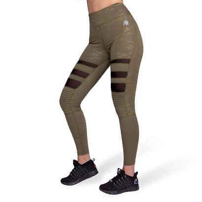 Gorilla Wear Savannah Biker Tights Army Green Camo Xs