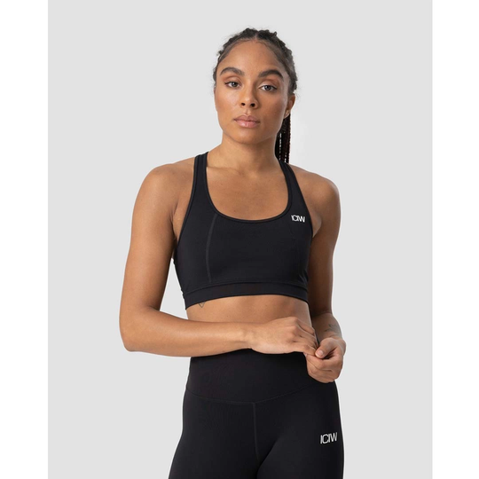 Icaniwill Classic Sports Bra Black Xl