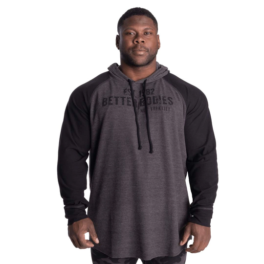 Better Bodies Thermal Hoodie Graphite Melange