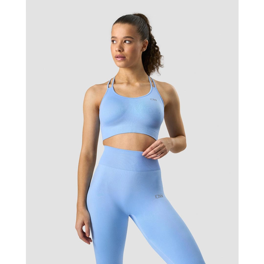 Icaniwill Define Seamless Sports Bra Daisy Blue