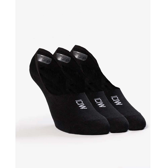 Icaniwill Invisible Socks 3-pack Black 39-41