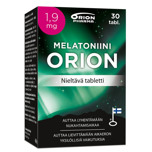 Melatoniini Orion 1,9 mg nieltävä 30 tabl *