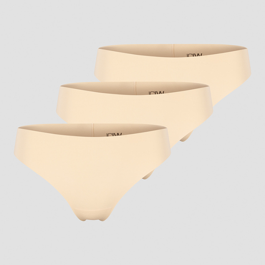 Soft Thong 3-pack, Beige