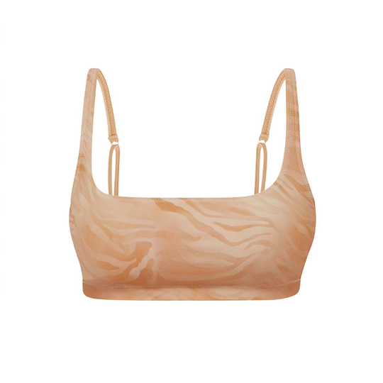 Nife Bikini Top, Zebra Fade