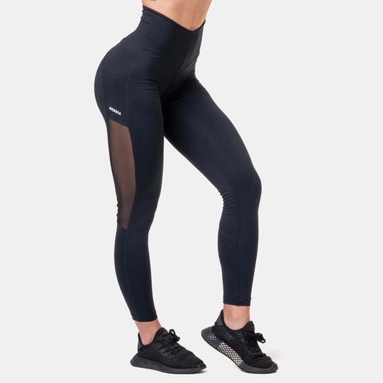 Nebbia High Waist Mesh Tights Black
