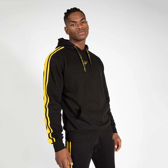 Gorilla Wear Banks Oversized Hoodie Black/yellow