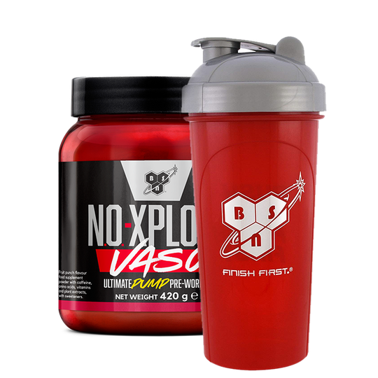 N.O.-Xplode Vaso PWO 420 g + BSN shaker 600 ml