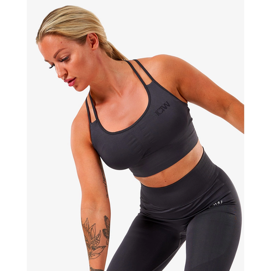 Icaniwill Define Seamless Sport Bra Graphite