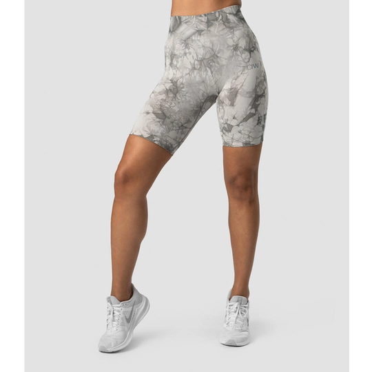 Icaniwill Define Seamless Tie Dye Biker Shorts Grey Xs