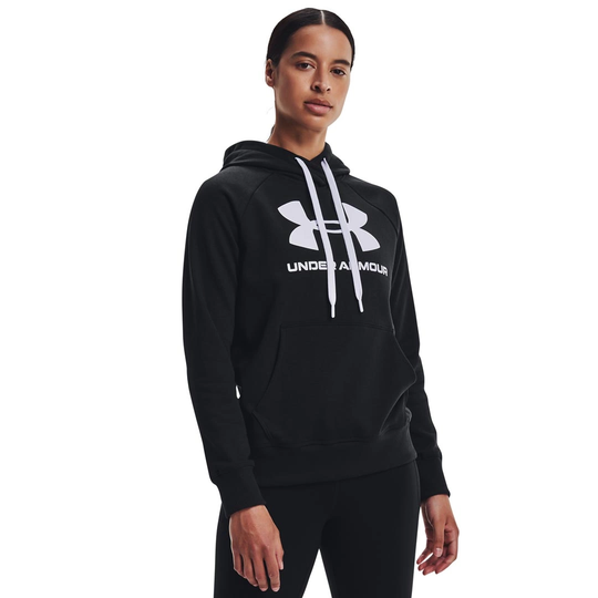 Under Armour Rival Fleece Logo Hoodie Black/white