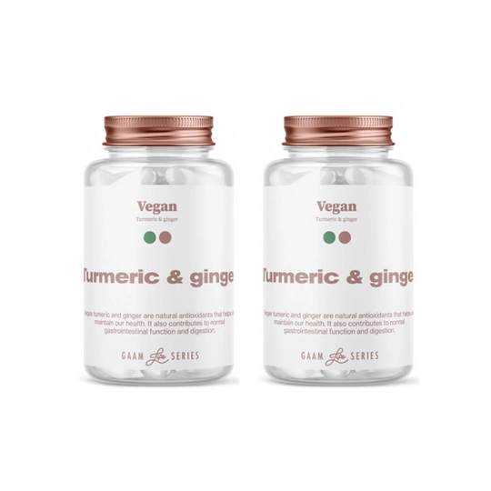 Gaam Vegan Turmeric + Ginger 120 Caps