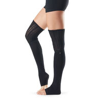 ToeSox Thigh High Sasha Leg Warmers-säärystimet (Black)
