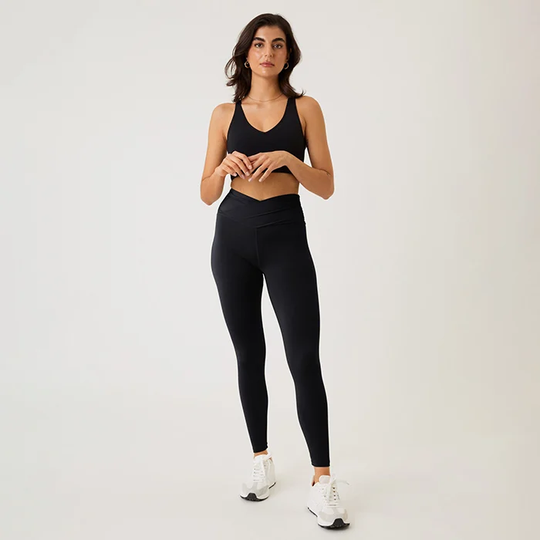 Borg Cross Tights, Black Beauty