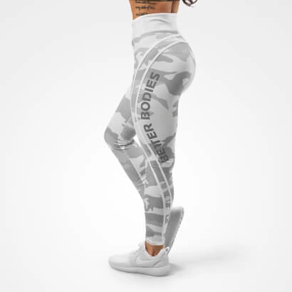Better Bodies Camo High Tights White Camo M