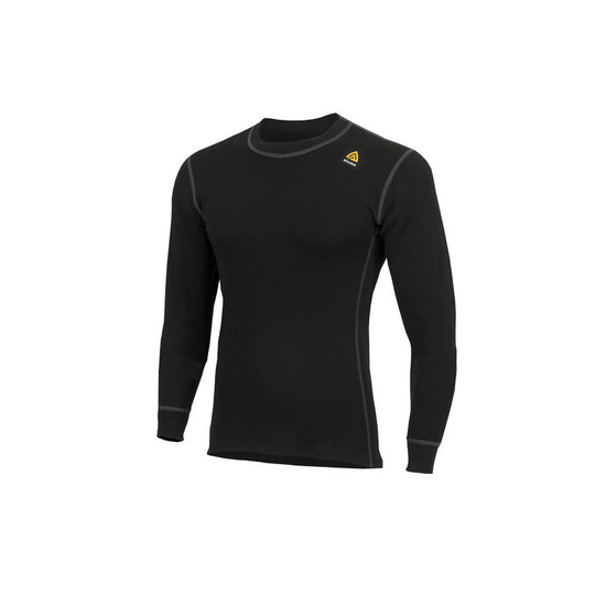 Aclima WarmWool Crew Neck miesten aluspaita musta