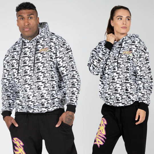 Gorilla Wear Legacy Oversized Hoodie White/black