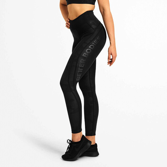 Camo High Tights, Black Camo