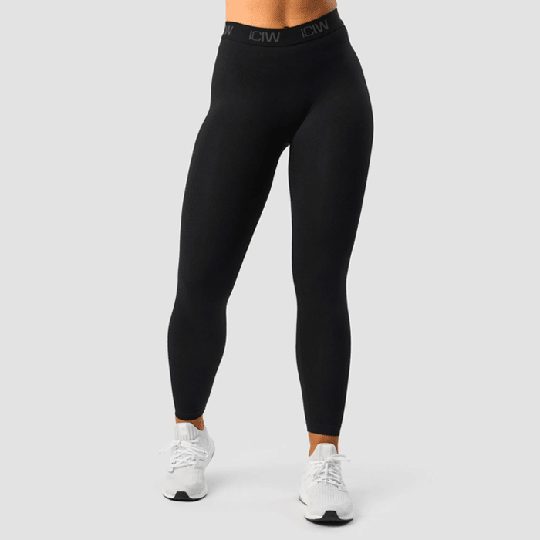 Define Seamless Logo Scrunch Tights, Black