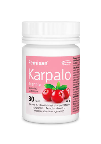 Femisan Karpalo 30 purutablettia*