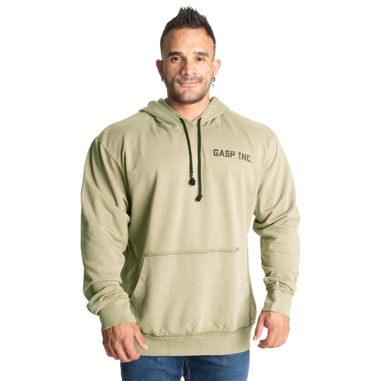 Gasp Acid Hoodie Acid Washed Green