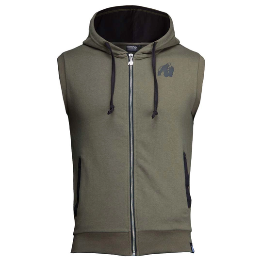 Gorilla Wear Springfield S/l Zipped Hoodie Army Green M