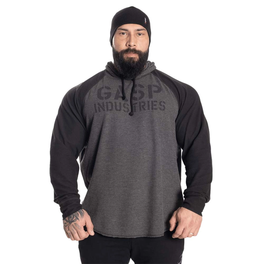 Gasp Long Sleeve Thermal Hoodie Graphite Melange Xxxl