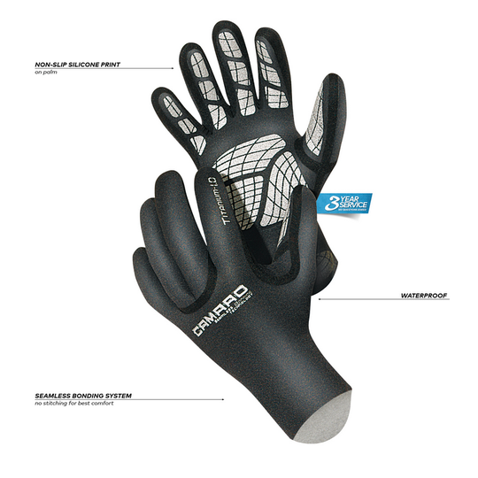 Camaro titanium neopreenisormikkaat Thermo 3mm, koko XL
