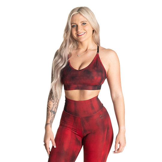 High Line Short Top, Chili Red Grunge
