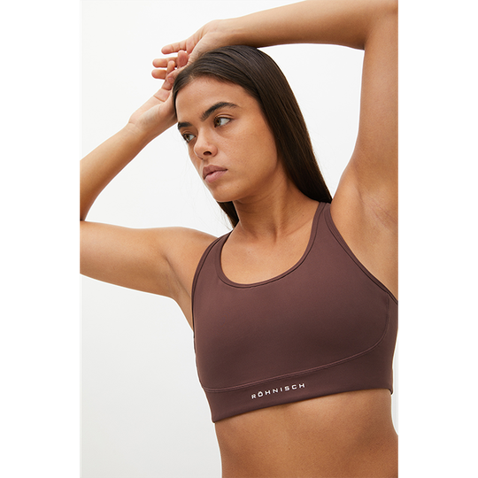 Flattering Sportsbra, Deep Mahogany