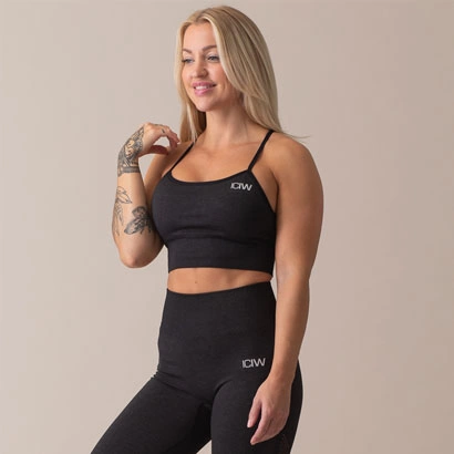 Icaniwill Queen Mesh Seamless Sport Bra Graphite
