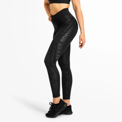 Better Bodies Camo High Tights Black Camo L