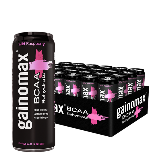 24 x Gainomax BCAA+Rehydrate, 330 ml, Raspberry