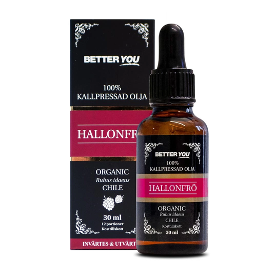 Better You Hallonfröolja Eko Kallpressad 30 Ml