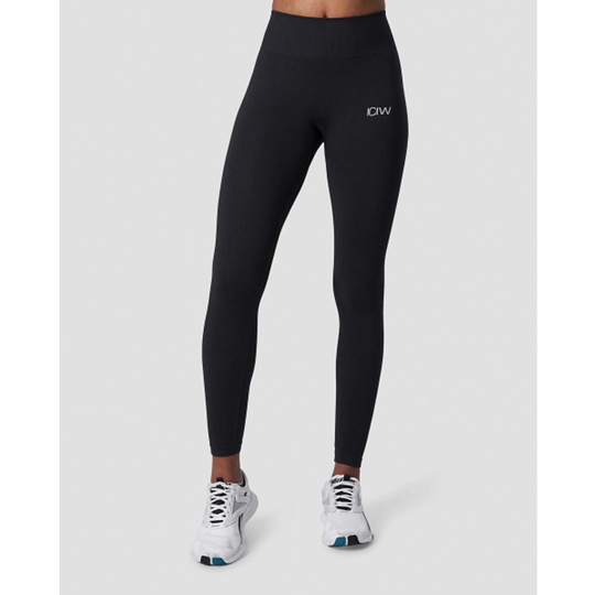 Icaniwill Ribbed Define Seamless Tights Black L
