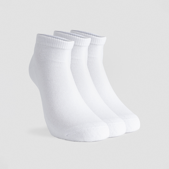 3-Pack Ankle Sock, White