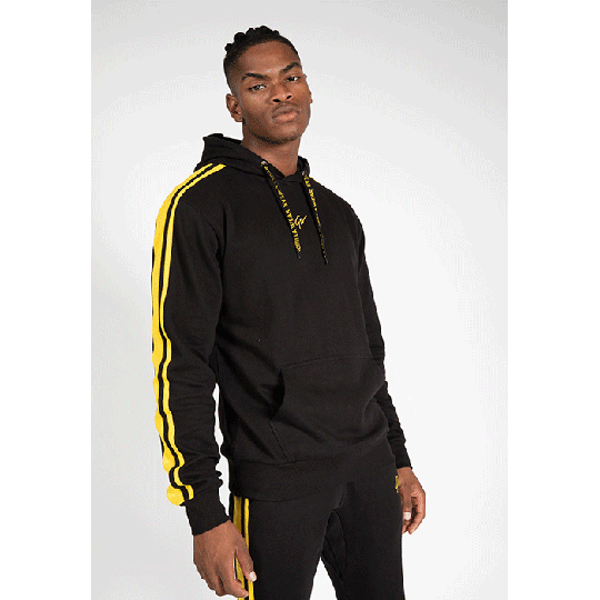 Banks Oversized Hoodie, Black/Yellow